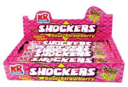 Shockers Sour Apple Chewy Bar 20's, Sweets, KR Sweets, Catalogue