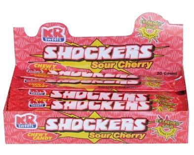 Shockers Chew Candy - Sour Cherry - Pack of 20, Shop Today. Get it  Tomorrow!