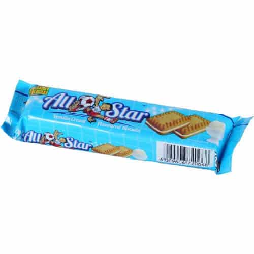 All Star Biscuit Vanilla 24X50g - Sweet Zone