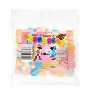 Cartoon Candy Alphabets 100's