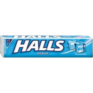 Halls Tube Ice Blue 1X10's