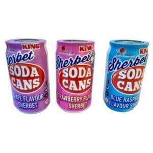 King Sherbet Soda Cans