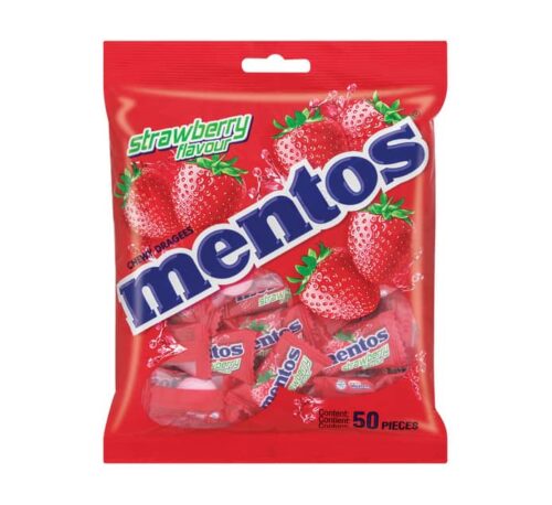 Mentos Bags Red Strawberry 50's