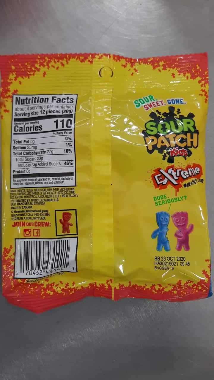 Sour Patch Kids Extreme 1X113g - Sweet Zone