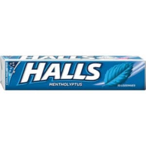 Halls Tube Mentholyptus 1X10's