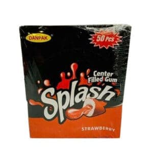 Splash Gum Box Strawberry 50's