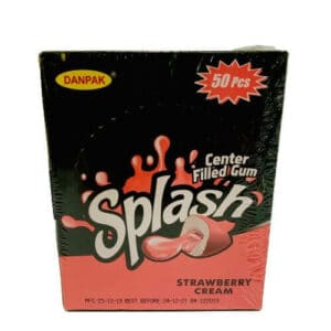 Splash Gum Box Strawberry Cream 50's