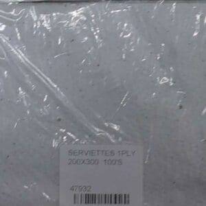 Serviettes 1ply 200x300