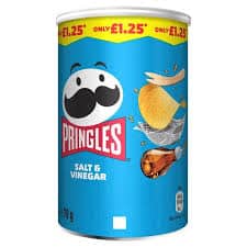 Pringles Salt And Vinegar 12x70g