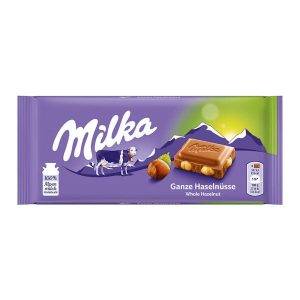 Milka Chocolate Slab- Whole Hazelnut 95g