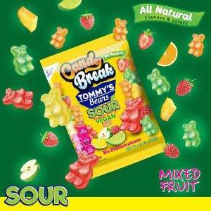 Candy Break Tommy Bears- Sour Mixed Fruit 128g