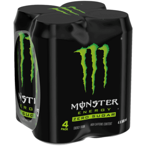 Monster Energy Drink Green- Sugar Free- 4x500ml- Sweet Zone