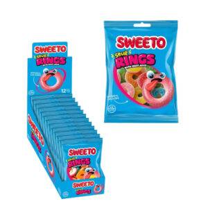 Sweeto Gummies Sour Rings- 12x80g