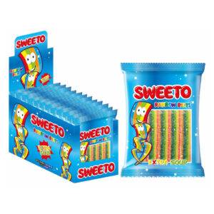 Sweeto X-Sour Rainbow Belts- 12x80g